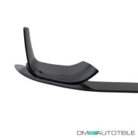 Set Front Spoiler Splitter black gloss fits on BMW 3-Series 