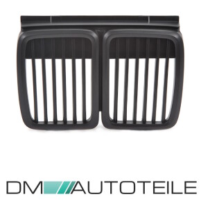 Set Sport Kühlergrill schwarz matt Einzelsteg passt für BMW 3er E30 alle Modelle