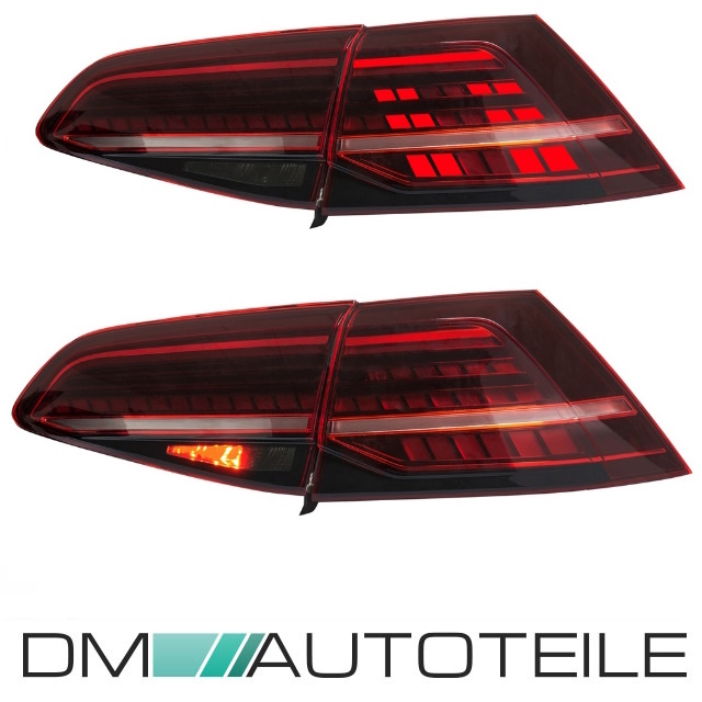 LED Rückleuchten Rot mit Laufblinker Dynamisch passt für VW GOLF 7 VII  2012-2020 mit Adapter Kit