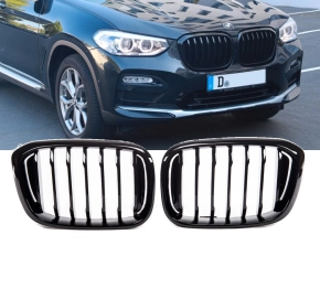 Sport Grille Single Line Gloss Black suitable for BMW X3...