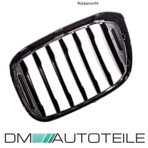 Sport Grille Single Line Gloss Black suitable for BMW X3 G01 F97 X4 G02 F98 Pre-Facelift 2017-2021