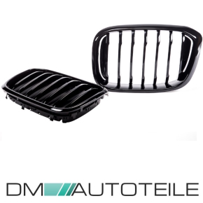 Sport Grille Single Line Gloss Black suitable for BMW X3 G01 F97 X4 G02 F98 Pre-Facelift 2017-2021