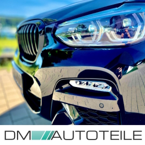 Sport Grille Single Line Gloss Black suitable for BMW X3 G01 F97 X4 G02 F98 Pre-Facelift 2017-2021