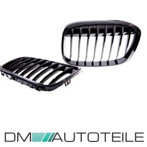 Satz Performance Einzelsteg Kühlergrill Schwarz Grill glanz passt für BMW X1 F48 ab 2014