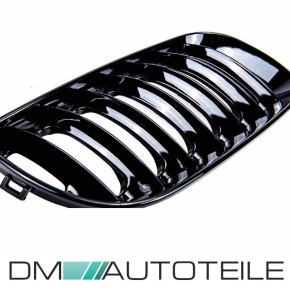 Satz Performance Kühlergrill Set Schwarz glanz passt für BMW X3 E83 vor Facelift 2003-2007