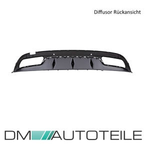 Sport Rear Bumper Duplex + Accessoires fits on Mercedes C-Class S205 T-Model w/o AMG C63