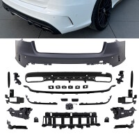 Sport Rear Bumper Duplex + Accessoires fits on Mercedes...