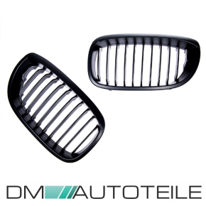 Sport Kidney Grille Single Line Black matt suitable for BMW 3-Series E46 Coupe Convertible Facelift 2003-2006