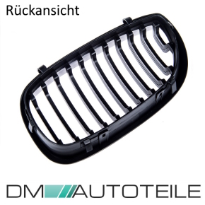 Sport Kühlergrill Einzelsteg Performance Schwarz matt für BMW 3er E46 Coupe Cabriolet Facelift ab 2003-2007