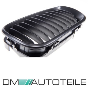 Set Kühlergrill Schwarz Matt Performance passt für BMW E46 Limo Touring LCI ab 2001-2005 auch M