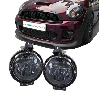 Set Fog Lights Smoke black + H8 fits on Mini Cooper S R55 R56 R57 2006-2013