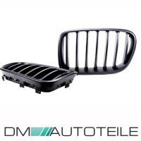 Sport Kühlergrill Matt Einzelsteg Schwarz passt fü