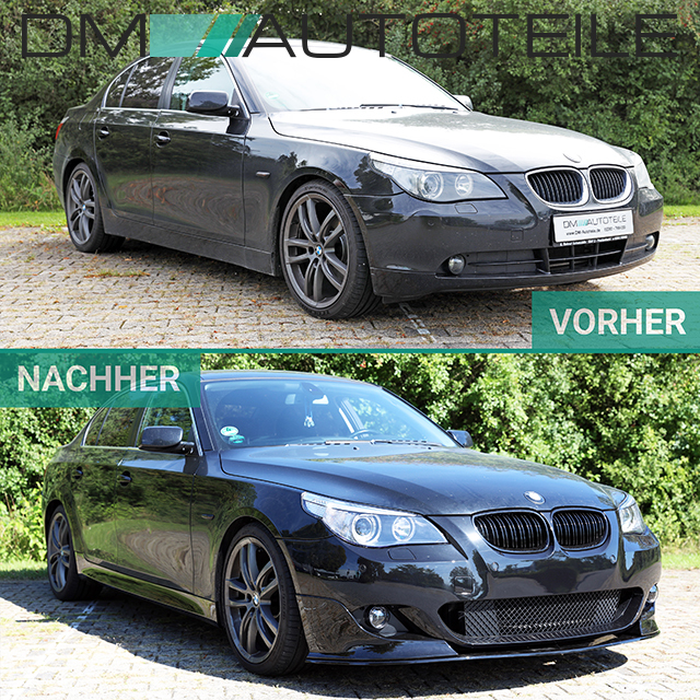 Sport Performance Front Spoiler Splitter black gloss fits on BMW 5-Series E60  E61 M-Sport all models