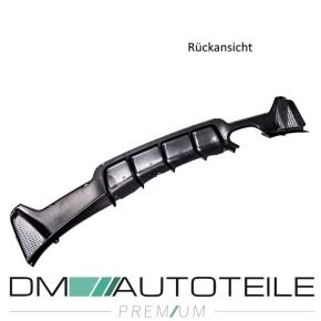 Sport Performance Heckdiffusor 2-Rohr links schwarz glanz lackiert für BMW 4er F32 F33 F36 mit M-Paket
