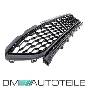 Set Front Lower Grill Set 3pcs Left+ Right + Central black matt fits on VW Golf 7 GTI GTD Facelift up 2017