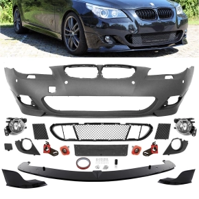 Sport Performance Front Bumper + Splitter fits on BMW E60...