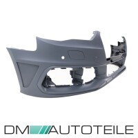 Sport Line Front Bumper Kit + honeycomb Grille Set Black Glo