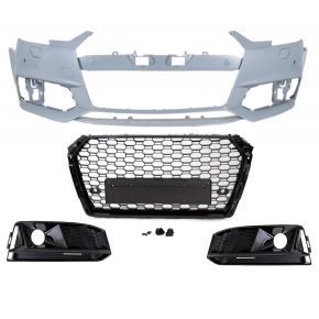 Sport Line Front Bumer kit + honeycomb black gloss grille...