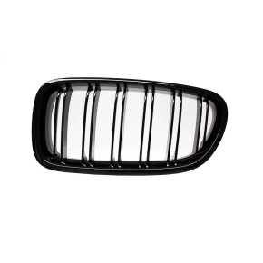 SET Kühlergrill Grill Schwarz Glanz Doppelsteg passend für BMW 5er F10 F11 auch M M5