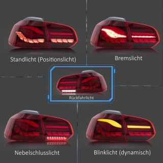 LED Design Rückleuchte Oled hotsell R+L für VW Golf 6 VI Limousine 08-12