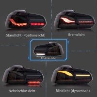 Set Rear Lights Tail dynamic Indicator Red fits on VW Golf V