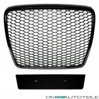 Badgeless Front Grille + Fogs Cover Honeycomb Black Gloss fo