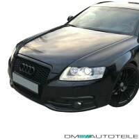 Badgeless Front Grille + Fogs Cover Honeycomb Black Gloss fo