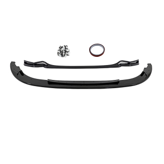 Performance Competition Frontspoiler Lippe Schwarz glanz aus ABS passt für BMW E92 E93 ab 06-10 mit M-Paket