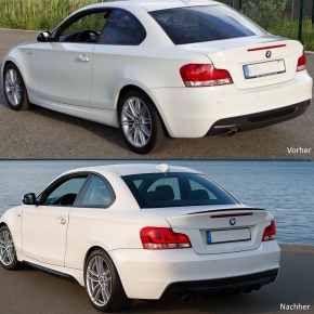Sport Rear Bumper 07-13+ Diffusor Duplex fits on BMW 1-Series E82 E88 w/o M1 M