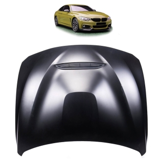 Set Sport Bonnet Alu + hood black fits on BMW 3-Series F30 F31 4-Series F32 F33 F36 w/o GTS