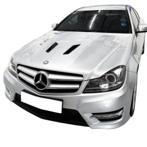 Sport Motorhaube Evo Alumium+Lufthutze für Mercedes W204 S204 C204 ab Mopf 2011