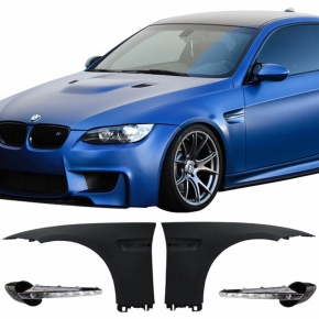 Sport Kotflügel Set+LED Blinker für BMW E92 Coupe Cabriolet 06-13 nicht M3 