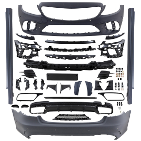 Stoßstange Sport Bodykit für PDC für alle Mercedes C-Klasse W205 Mopf Umbau außer AMG C63