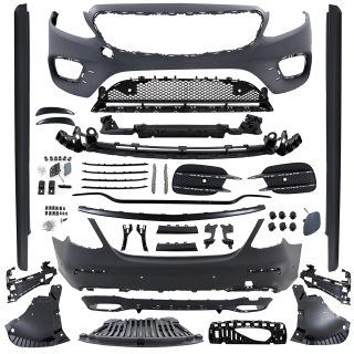 Full Sport Bumper Bodykit +Grille  fits on Mercedes E-Class W213 w/o AMG E63