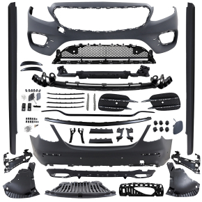 Full Sport Bumper Bodykit +Grille  fits on Mercedes E-Class W213 w/o AMG E63