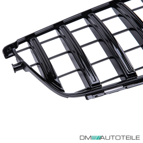 Sport Kühlergrill Schwarz glanz passt für Mercedes W204 S204 C204 Panamericana 07-15