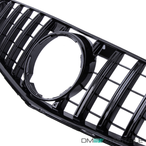 Sport Kühlergrill Schwarz glanz passt für Mercedes W204 S204 C204 Panamericana 07-15