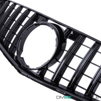 Sport-Kühlergrill Schwarz Glänzend Für Mercedes C-Klasse