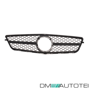 Waben Sport Kühlergrill voll Chrom passt für Mercedes W204 S204 C204 ab 07-15