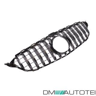 Kühlergrill Schwarz glanz passt für Mercedes W205 Panamericana ab 2014-2018 ohne Kamera