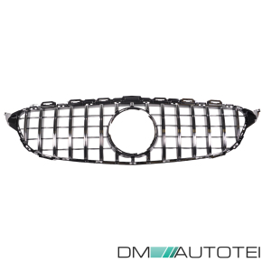 Kühlergrill Schwarz glanz passt für Mercedes W205 Panamericana ab 2014-2018 ohne Kamera