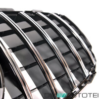 Front Grille Black Chrome fits on Mercedes S205 W205 14-18 S