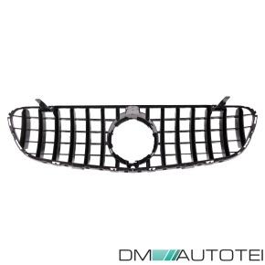 Sport Kühlergrill Schwarz glanz passt für Mercedes GLC X253 Panamericana 15-19 + Kamera