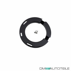 Badgeless Front Grille Ring Cover Emblem Honeycomb Black Gloss fits Audi A1 A3 A4 A5 A6