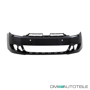 VW Golf 6 VI Saloon Front Bumper primed with park assist & headlamp washer 08-12