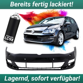 Lackiert LC9X Deep Black Perleffekt Stoßstange...