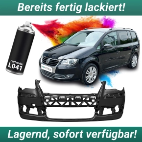 Lackiert L041 Brillantschwarz Uni Stoßstange vorne...