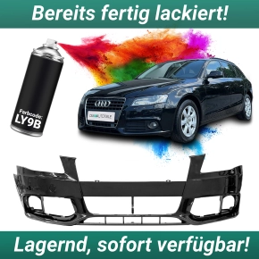 NEU & Lackiert LY9B Brillantschwarz Stoßstange...