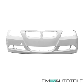 Saloon / Estate Front Bumper w/o headlamp washer & park assist fits on BMW E90 E91 Standard 05-08 primed