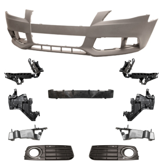 Stoßstange vorne ohne PDC ohne SRA + Zubehör + Gitter passt für A4 B8 ab 07-11